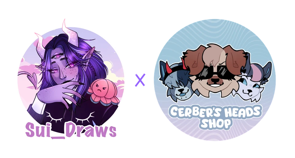 Logo Sui_Draws x Cerber's Heads Shop